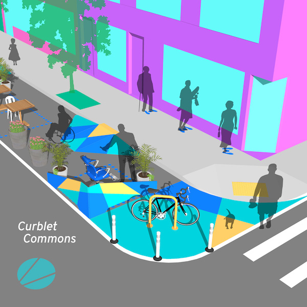 Design for Distancing Curblet Commons