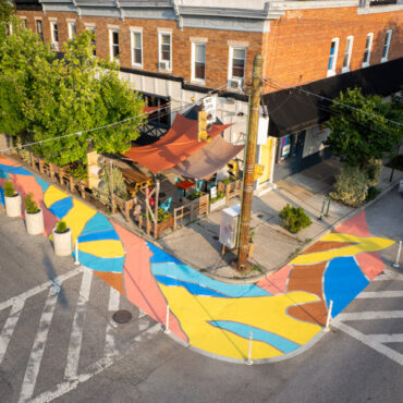 Sweet 27 Parklet Pavement Mural preview
