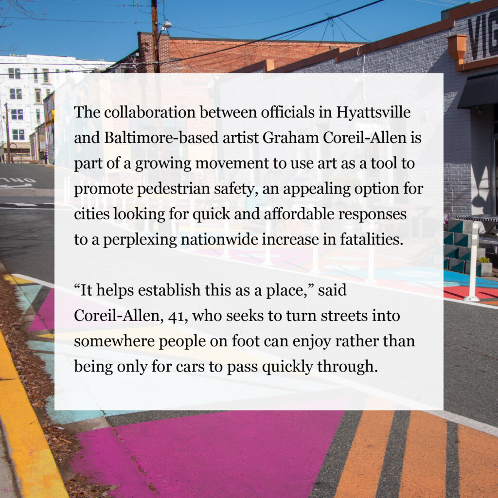 Graham in Washington Post quote about public art for pedestrian safety