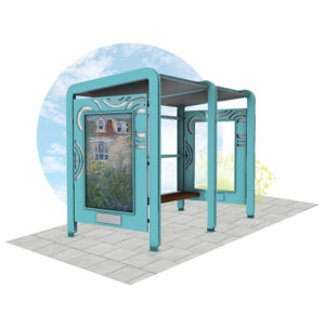 Placer One preview featuring bus stop