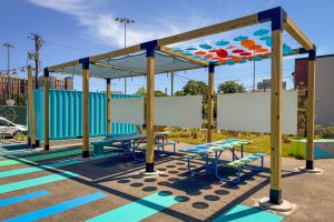 2700 Art Space shade structure perspective view