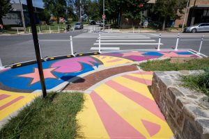 3rd & Patapsco Celestial Crossings crosswalk perspective from south corner